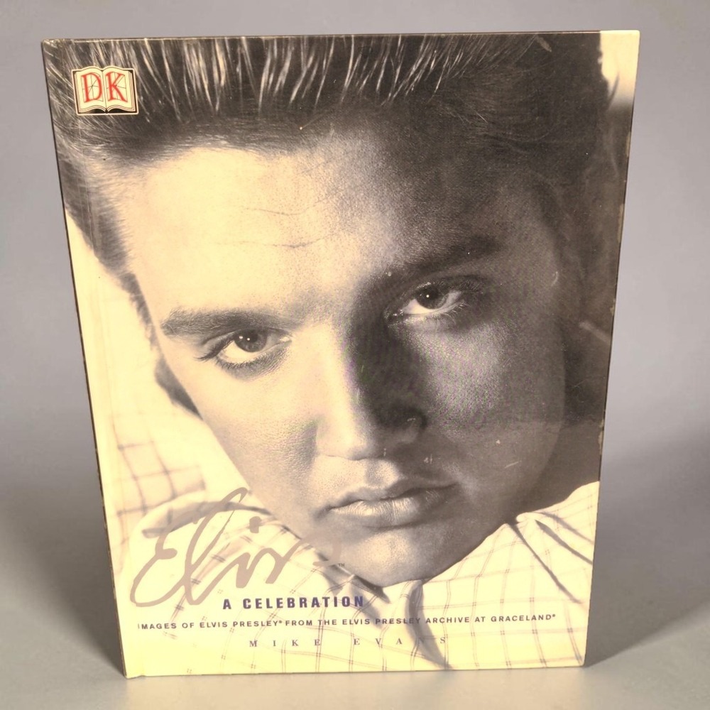 VTG 2002 DK Elvis A Celebration Mike Evans Graceland Photo Book Hardcover 2000's